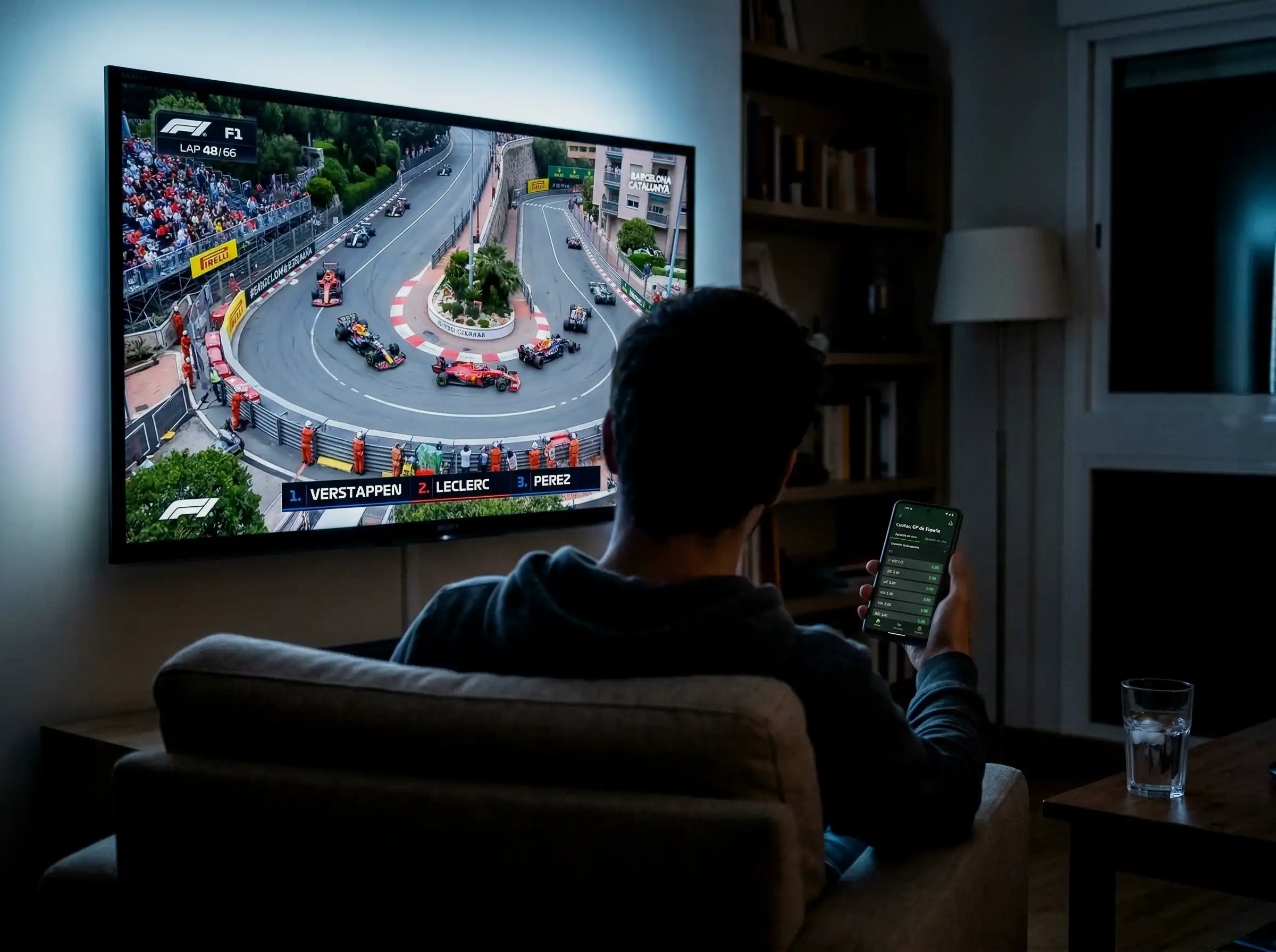 Apuestas en directo durante una carrera de Fórmula 1 con cuotas en tiempo real